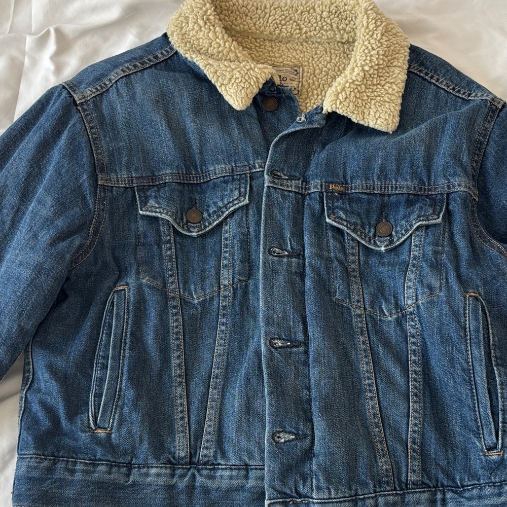 Ralph Lauren Cream Sherpa Jacket